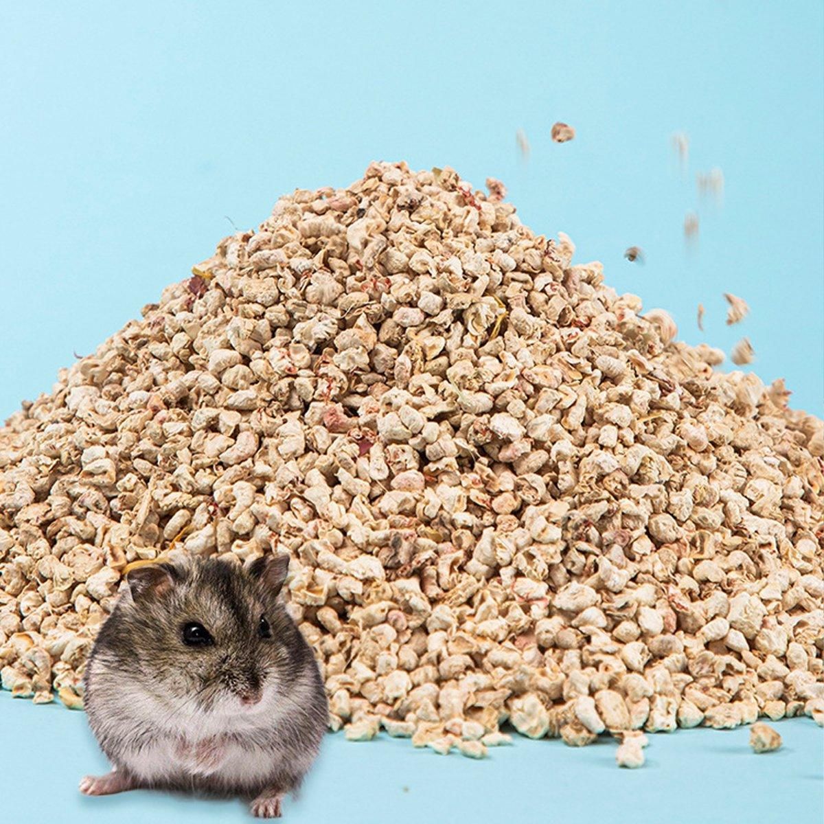 Plants Corncob Bedding Nest Pad for Hamster Rabbit Hedgehog Small Pet Supplies - Corn Cob Litter