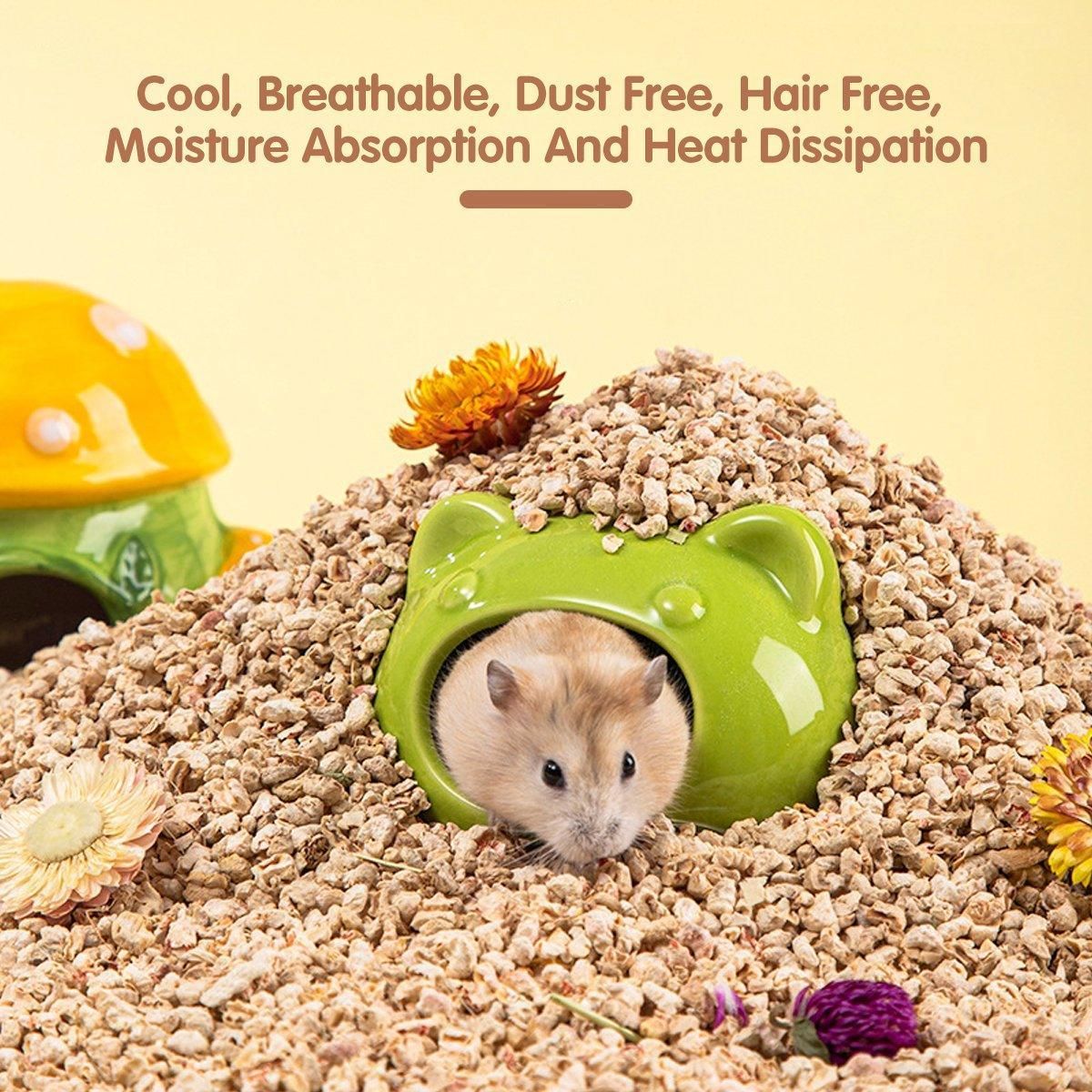 Plants Corncob Bedding Nest Pad for Hamster Rabbit Hedgehog Small Pet Supplies - Corn Cob Litter