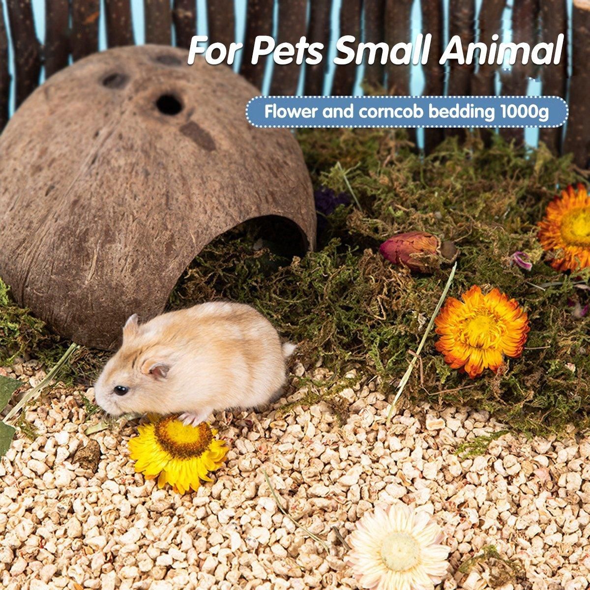 Plants Corncob Bedding Nest Pad for Hamster Rabbit Hedgehog Small Pet Supplies - Corn Cob Litter