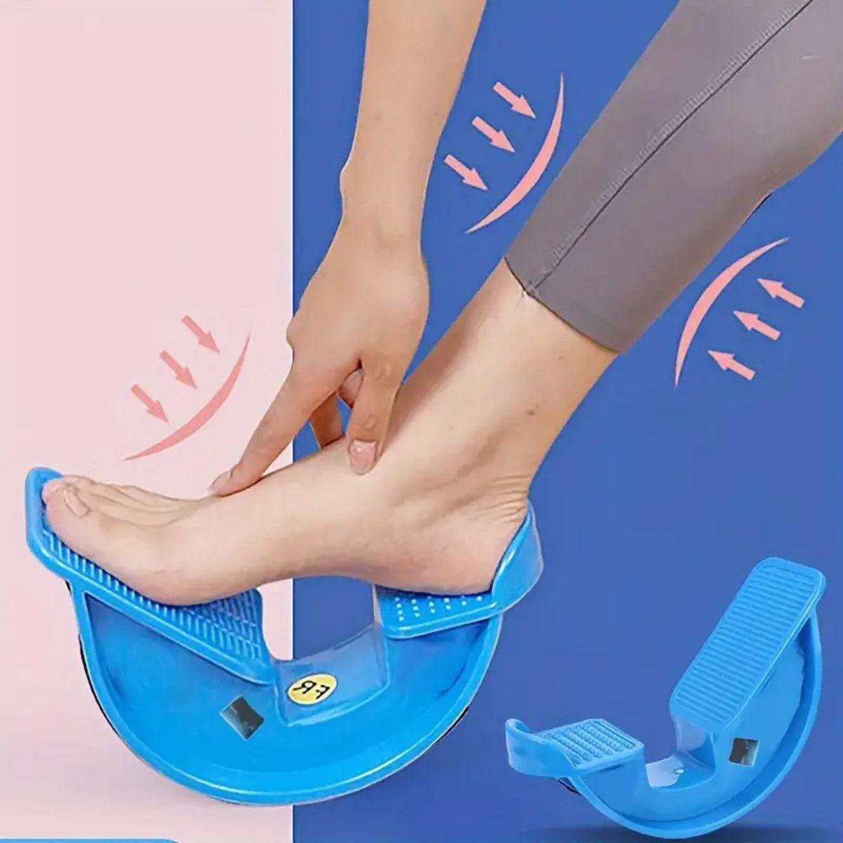 2PCS Tendon Plate Calf Stretcher Fitness Oblique Pedal Ankle Achilles Exercise - Blue