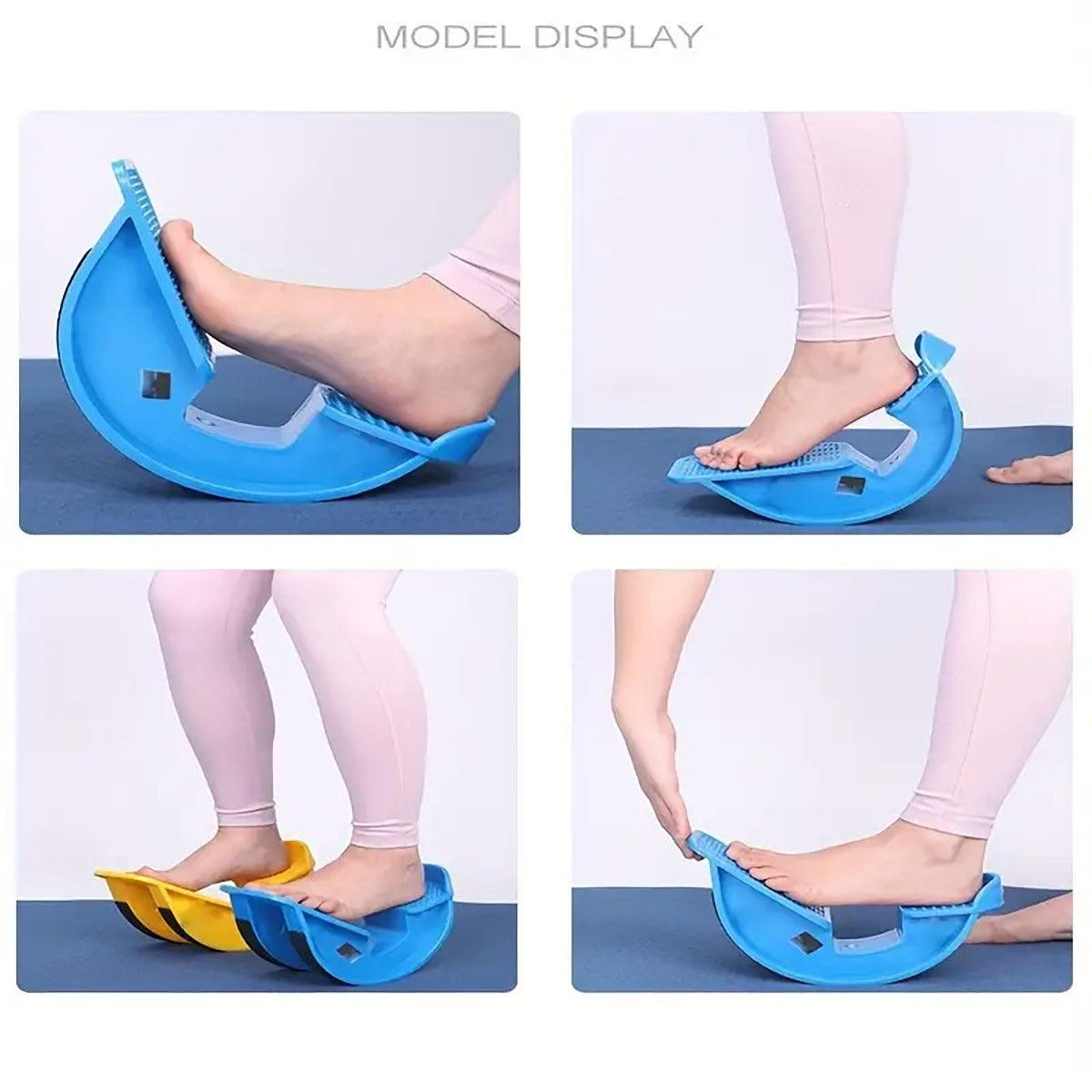 2PCS Tendon Plate Calf Stretcher Fitness Oblique Pedal Ankle Achilles Exercise - Pink