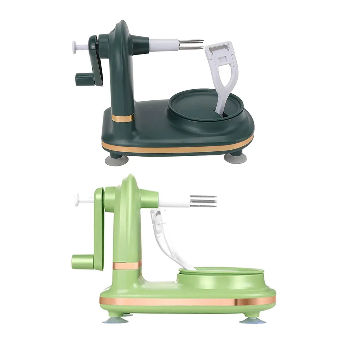 Hand Cranked Fruit Peeling Machine for Home Kitchen Apple Potato Peeling Tool - Light Green