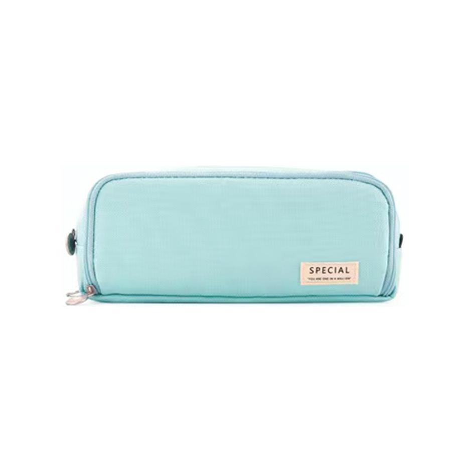 Zipper Pencil Case Large Capacity Storage Bag School Stationery Makeup Organizer - Cactus