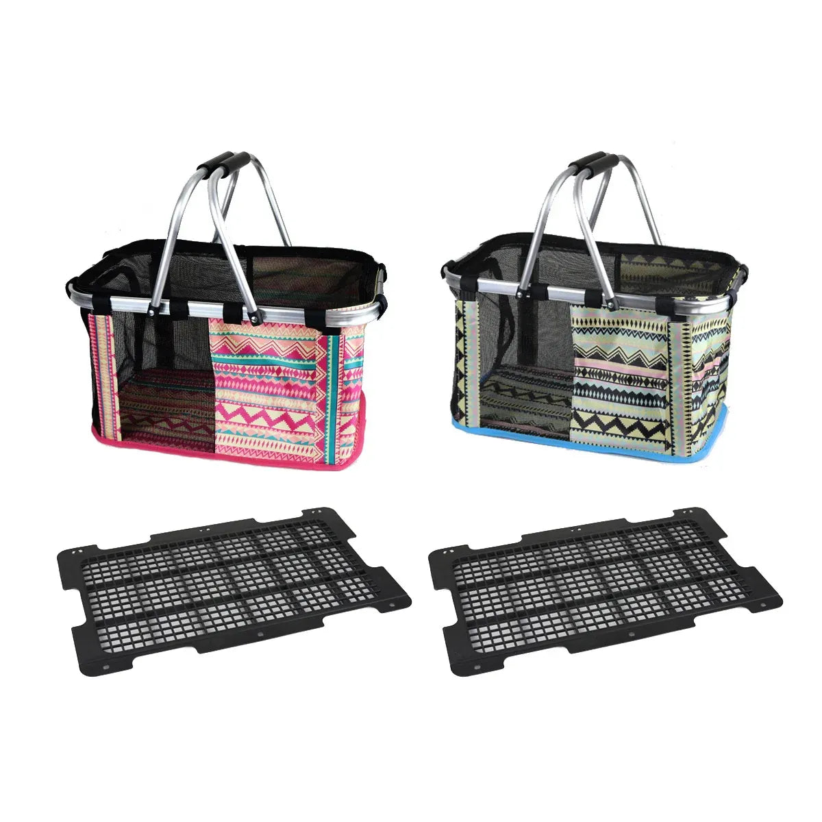 Pet Outdoor Carrying Baskets Portable Cat Dog Travel Bags Pet Carrier Breathable - Blue