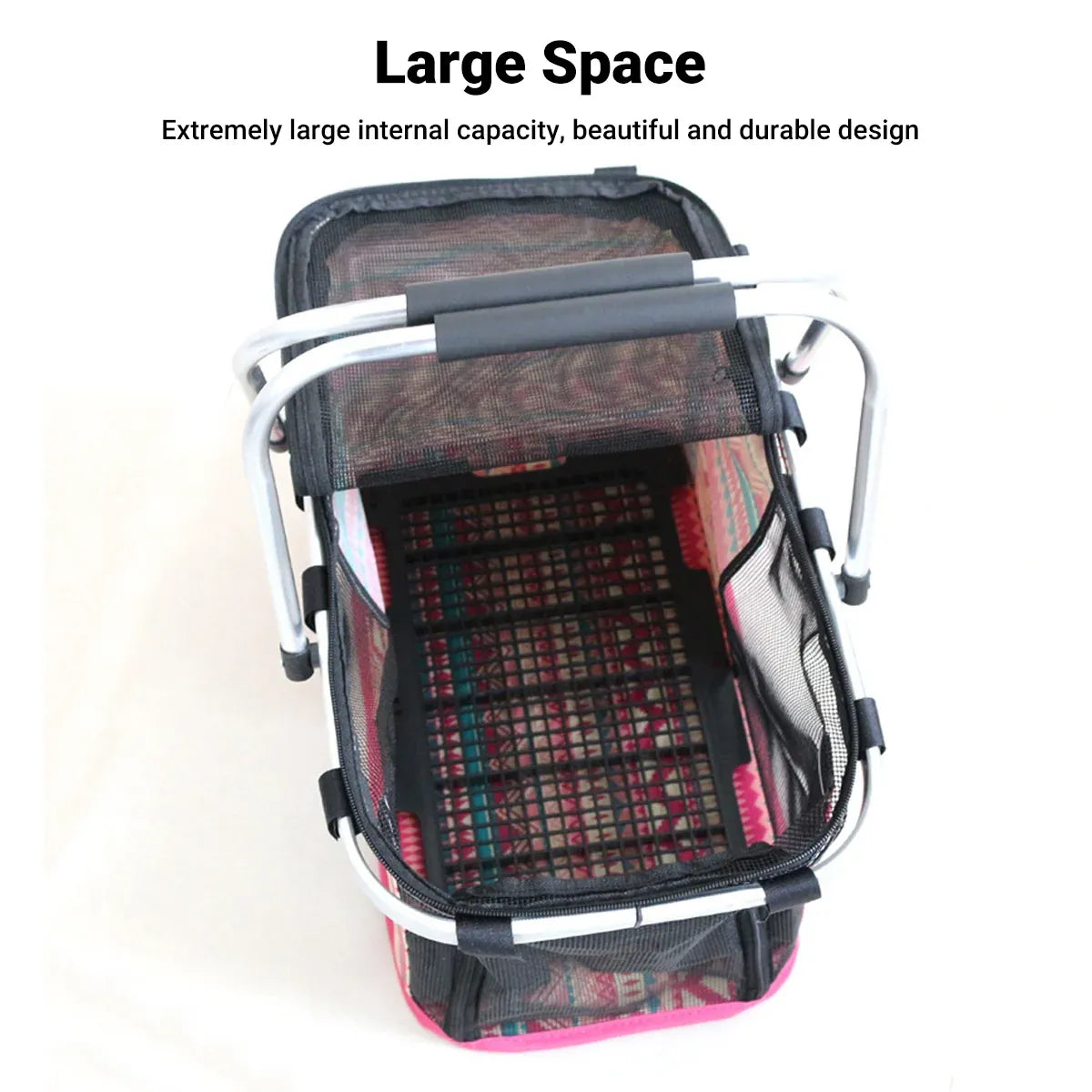 Pet Outdoor Carrying Baskets Portable Cat Dog Travel Bags Pet Carrier Breathable - Blue