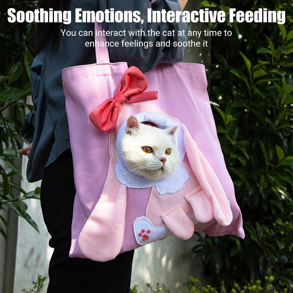 Portable One Shoulder Cat Dog Canvas Bag Breathable Pet Carrier for Travel - Blue