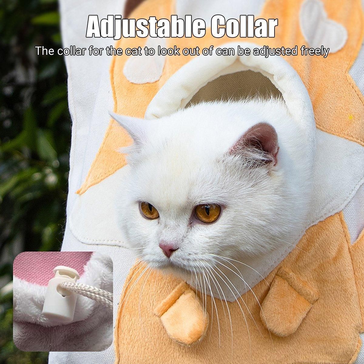 Portable One Shoulder Cat Dog Canvas Bag Breathable Pet Carrier for Travel - Blue