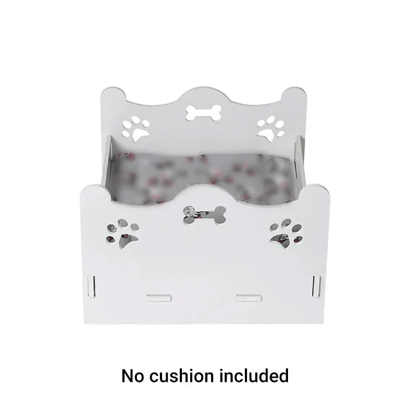 Wooden Cat Bed White Wooden Cat Bed Pet Cat and Dog Bed Comfortable Durable