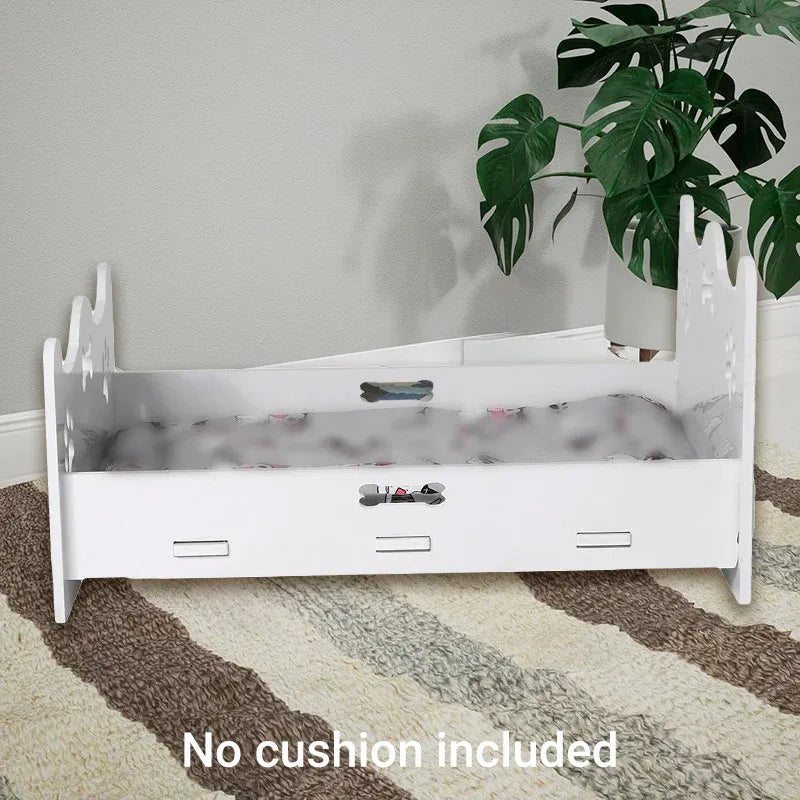 Wooden Cat Bed White Wooden Cat Bed Pet Cat and Dog Bed Comfortable Durable