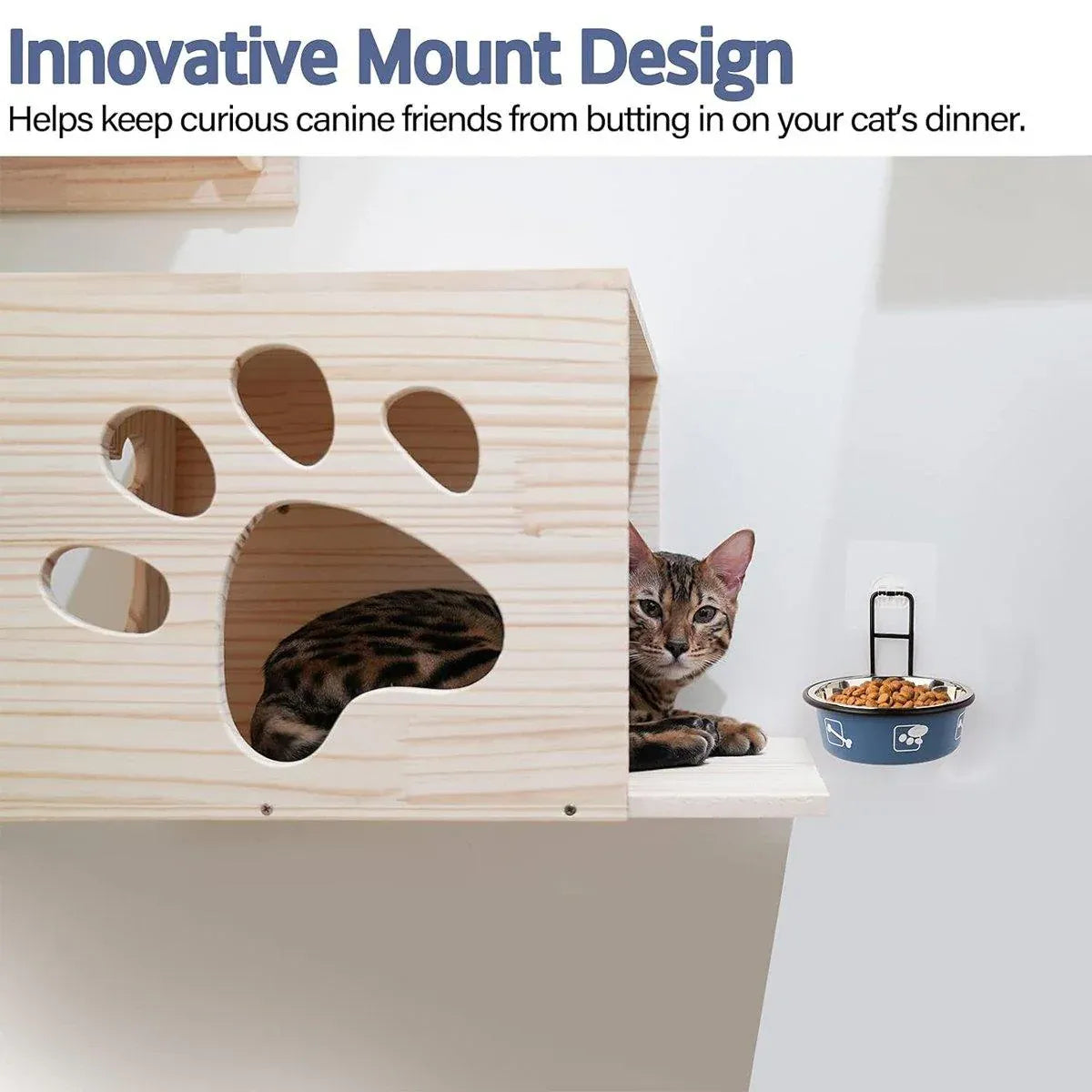 Stainless Steel Pet Bowl Hanging Cat Food Water Bowl Durable for Dogs and Cats - Black-14cm