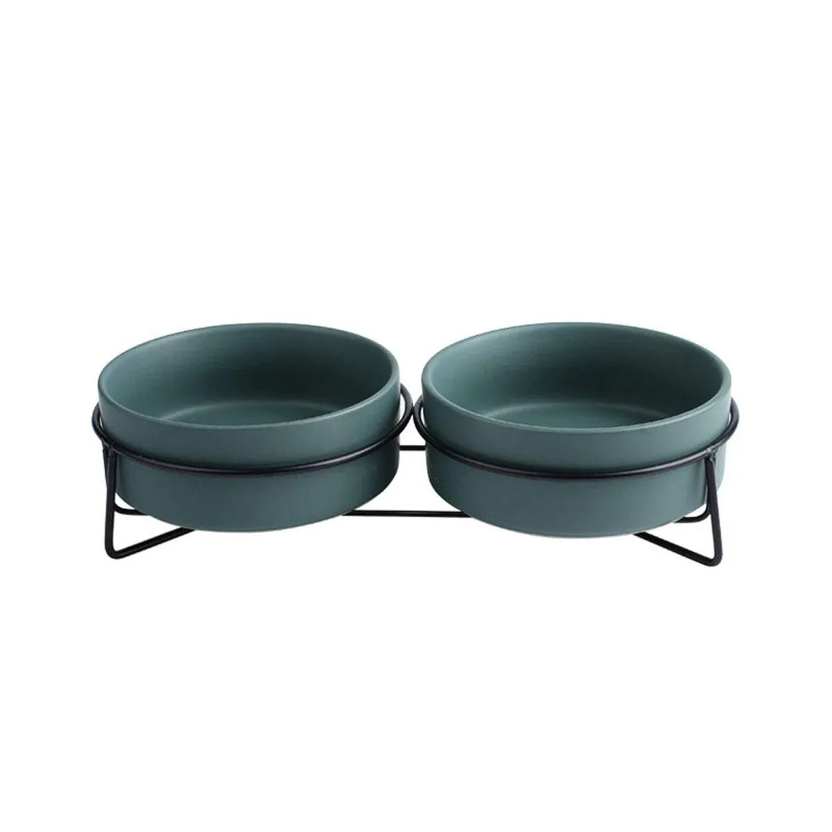 Ceramic Pet Bowl Cat Food Bowl Dog Bowl Drinking Bowl Pet Water Food Dish - Green