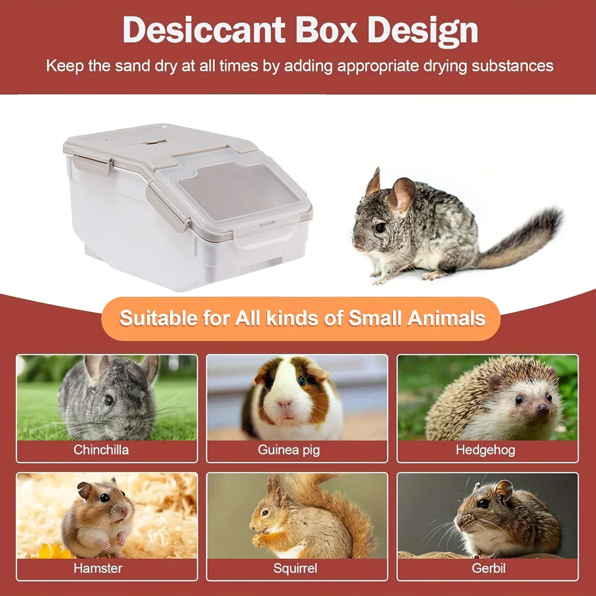 Large Capacity Cat Food Storage Bin Airtight Moisture Proof For Indoor Pet Use