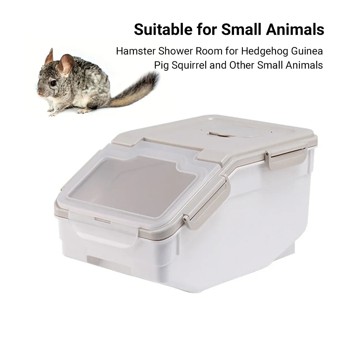 Large Capacity Cat Food Storage Bin Airtight Moisture Proof For Indoor Pet Use