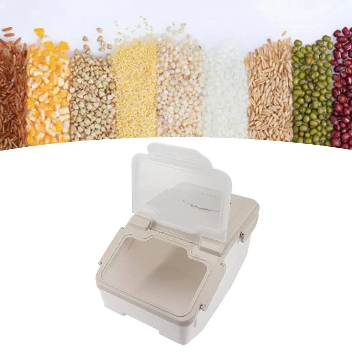 Large Capacity Cat Food Storage Bin Airtight Moisture Proof For Indoor Pet Use