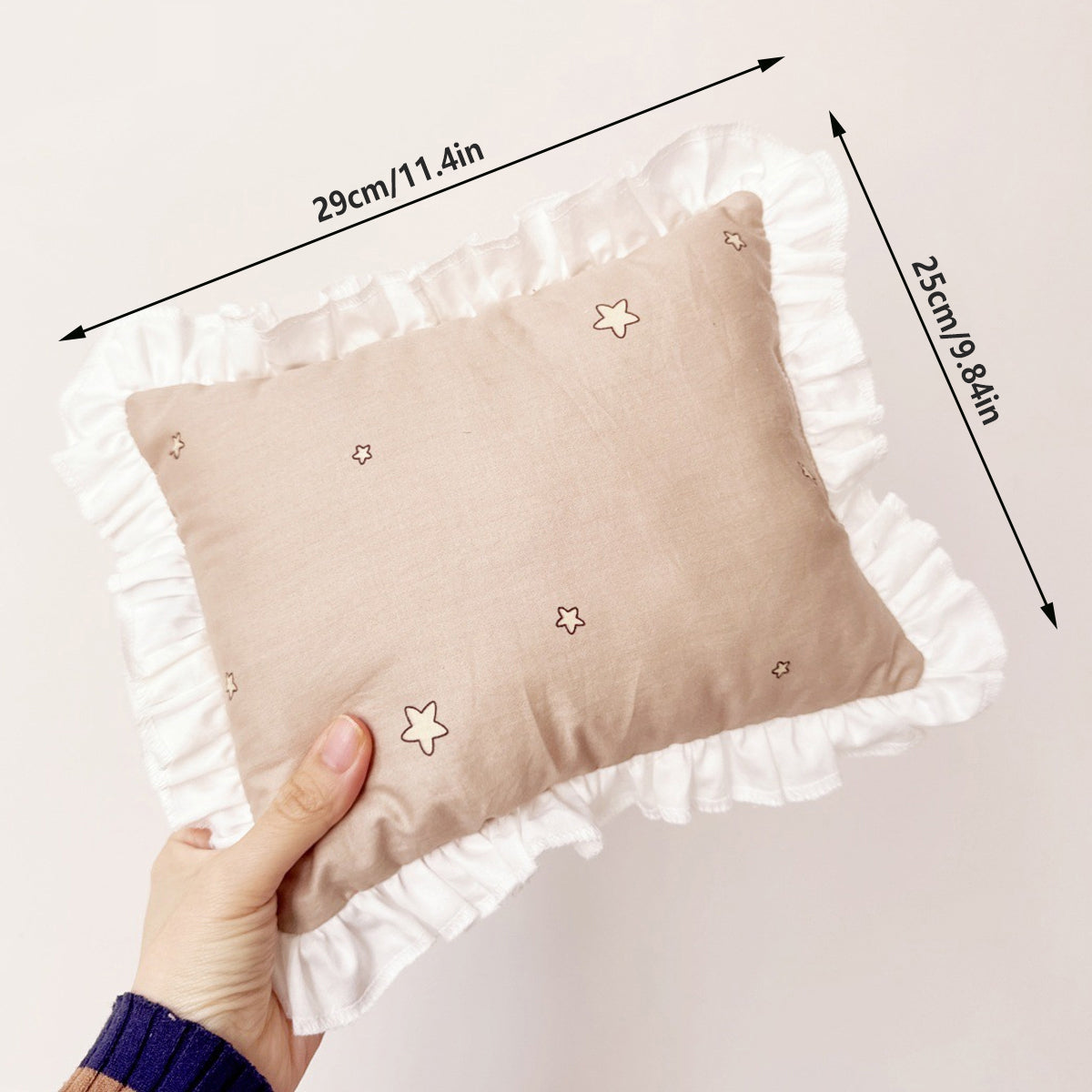 Lace Cat Pillow Soft Pet Cushion for Sleeping Comfortable Kitty Bed Cushion - White Strawberry