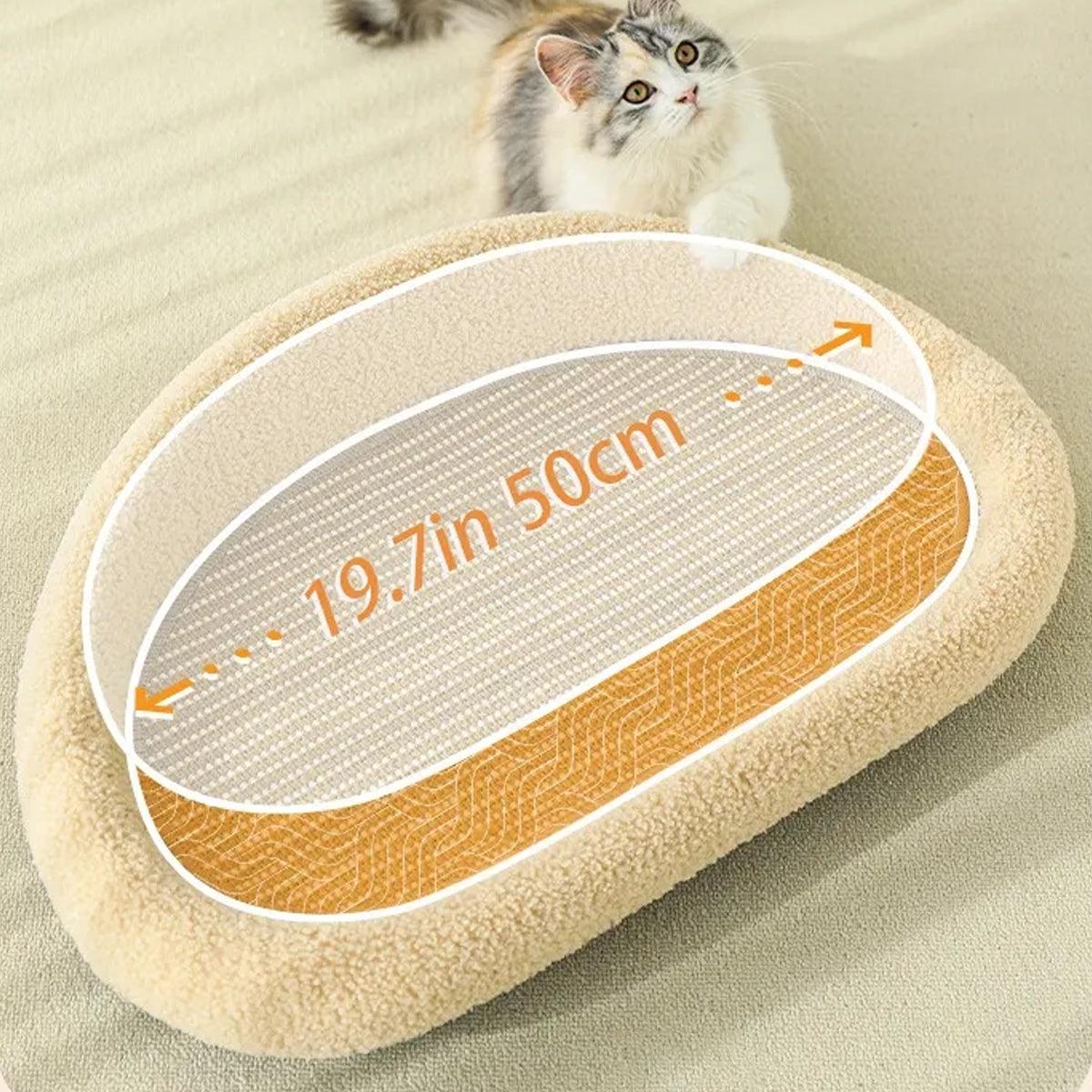 Large Cat Scratching Board Sofa Scratch Resistant Nest for Cats and Kittens - Brown