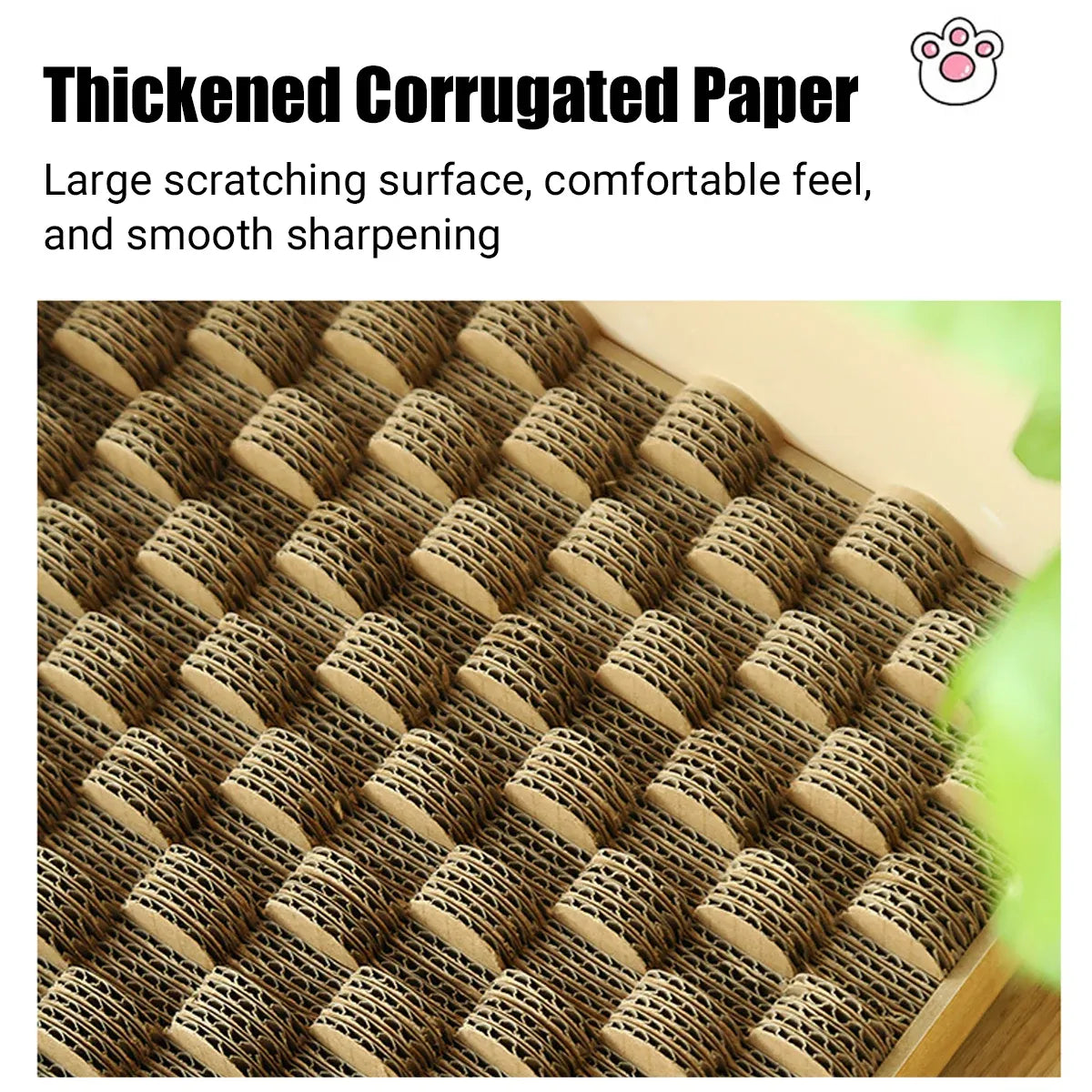 Cat Entertainment Corrugated Scratching Board Cat Toy Anti Scratch Durable - Basic Model