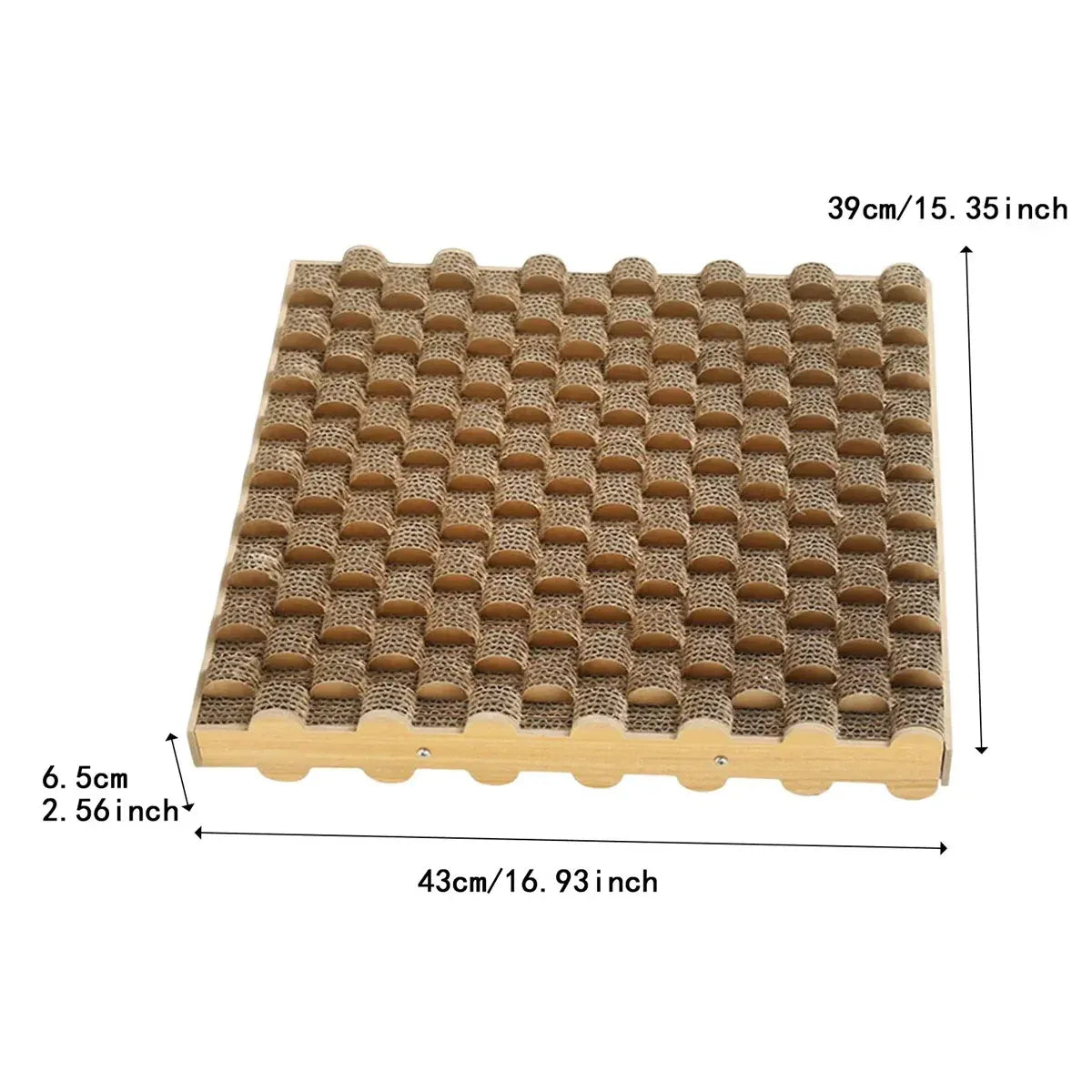 Cat Entertainment Corrugated Scratching Board Cat Toy Anti Scratch Durable - Upgraded Model