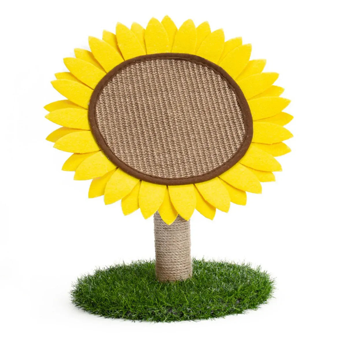 Sunflower Shaped Cat Scratcher Cat Tree Non-Shedding Durable Cardboard Material