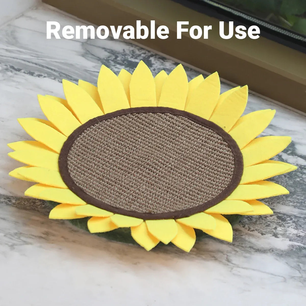 Sunflower Shaped Cat Scratcher Cat Tree Non-Shedding Durable Cardboard Material