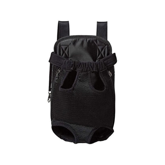 M Size Pet Carrier Dog Cat Puppy Front Back Backpack Shoulder Carry Sling Pouch Bag - Black