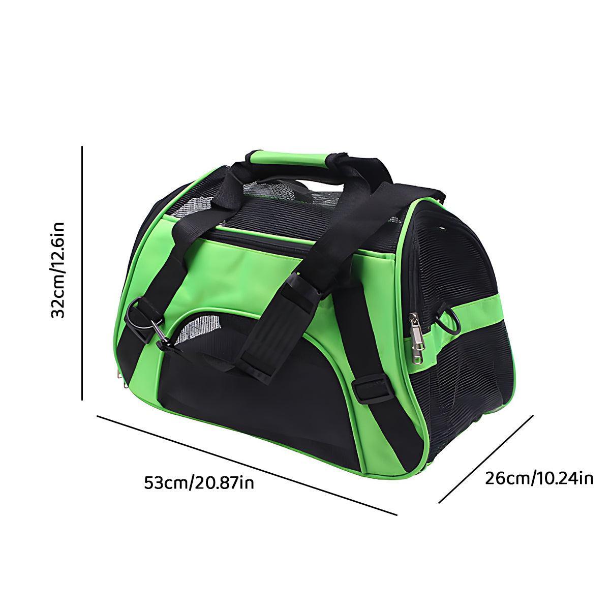 Pet Carrier Bag Portable Large Cat Dog Comfort Tote Travel Bag Airline Approved - Pink