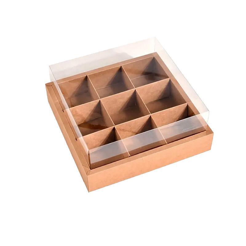 5PCS Kraft Paper Lunch Boxes Picnic Camping Food Containers Bento Sushi Packing - L-5Pcs
