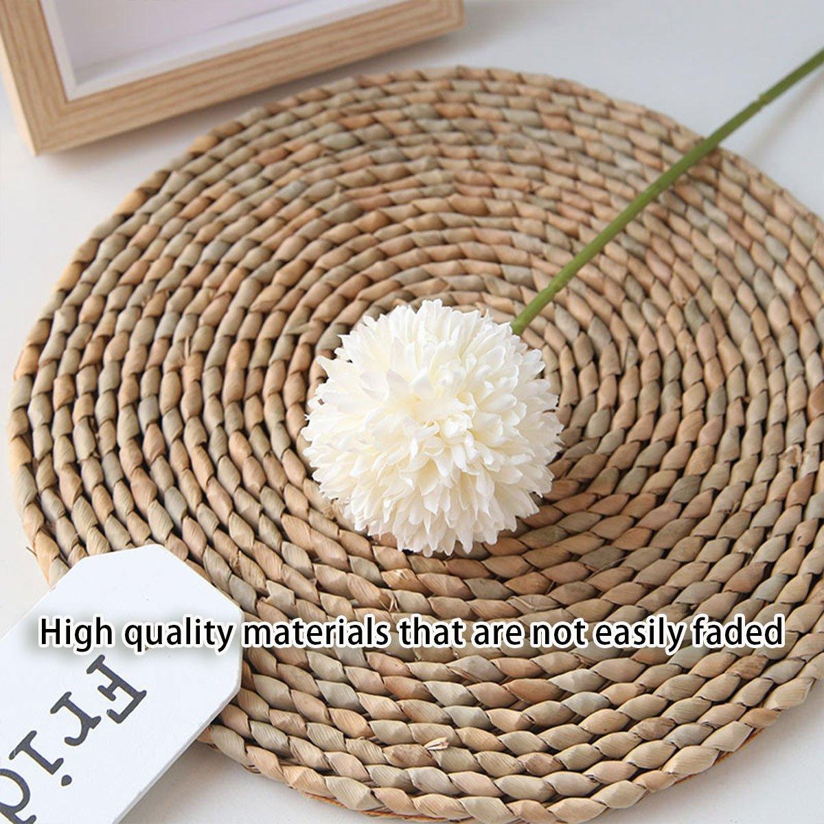 12pcs Artificial Dandelion Fake Flower Simulation Arrangement Desktop Decoration - Blue