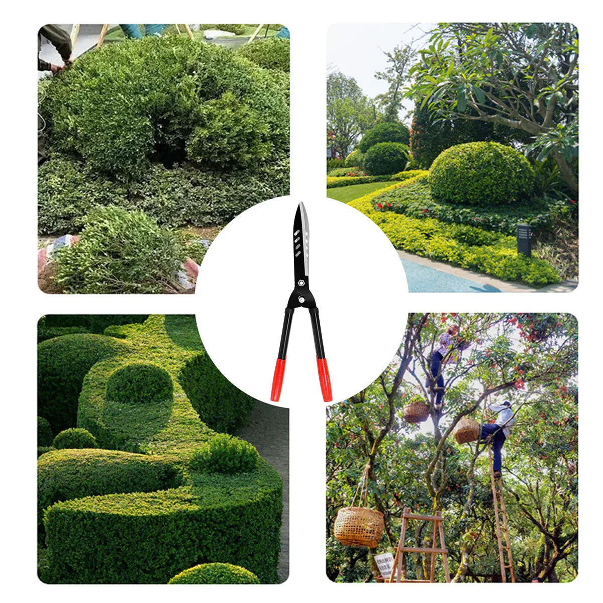 Garden Hedge Shears Pruning Branches Heavy Duty Sharp Blades Gardening Tool