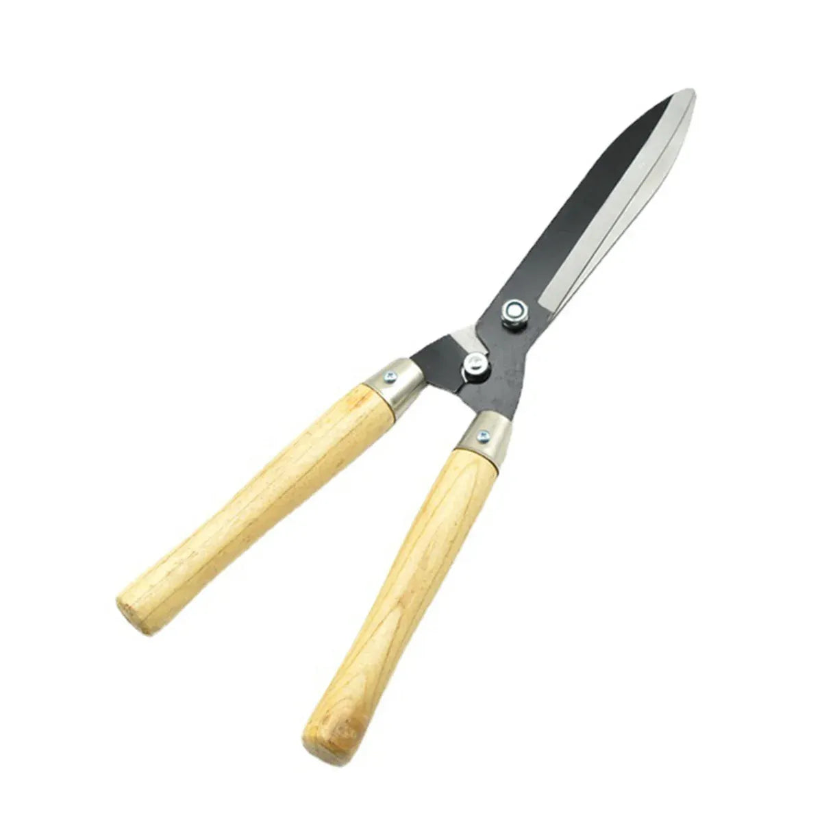 Garden Pruning Shears with Wooden Handle Trimming Sharp Durable Rust-Proof