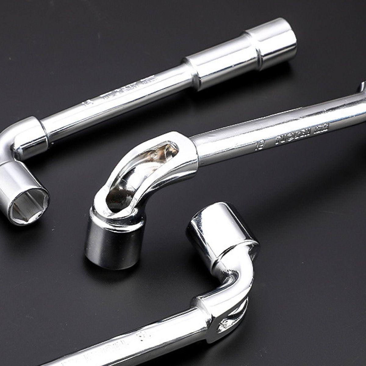 6-23mm L Shaped Socket Wrench Elbow Multi Size Hardware Repair Tool Set - 21mm