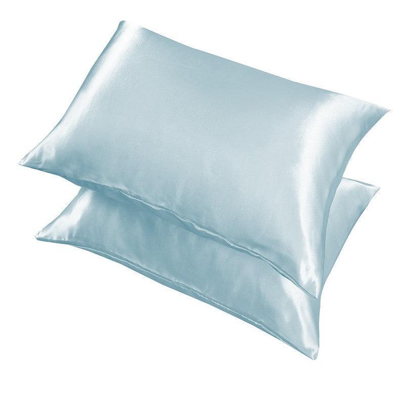2X Satin Pillow Case Bedroom Pillowcase Cushion Covers Home Decor Luxury Slip - Grey