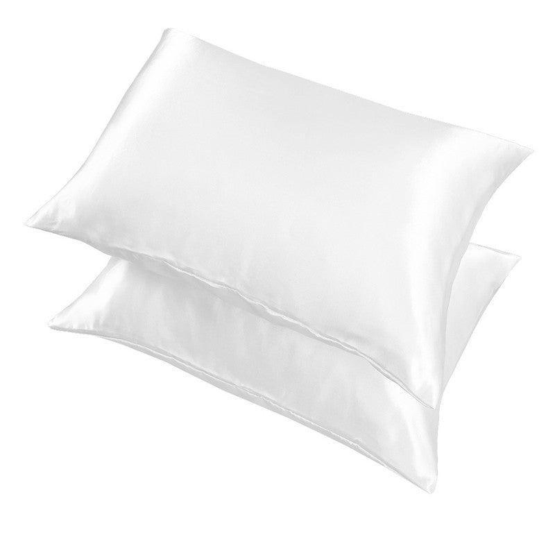 2X Satin Pillow Case Bedroom Pillowcase Cushion Covers Home Decor Luxury Slip - Grey