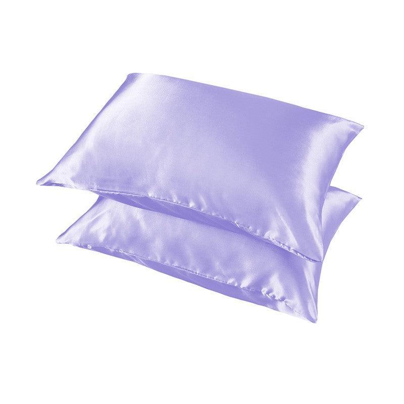 2X Satin Pillow Case Bedroom Pillowcase Cushion Covers Home Decor Luxury Slip - Ivory