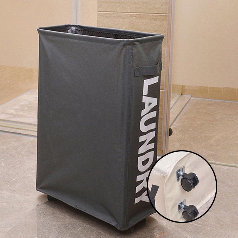 Large Foldable Laundry Washing Clothes Storage Bag Hamper Basket Bin Organiser - Light Blue
