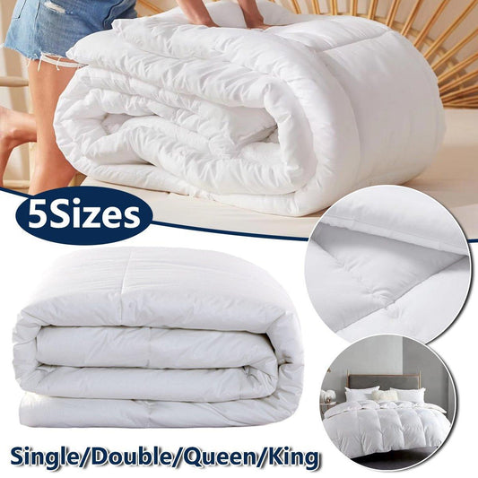 Luxury Hotel Quilt Core – Soft Microfiber Down Alternative Comforter for All Seasons - 160x210cm-Brushed