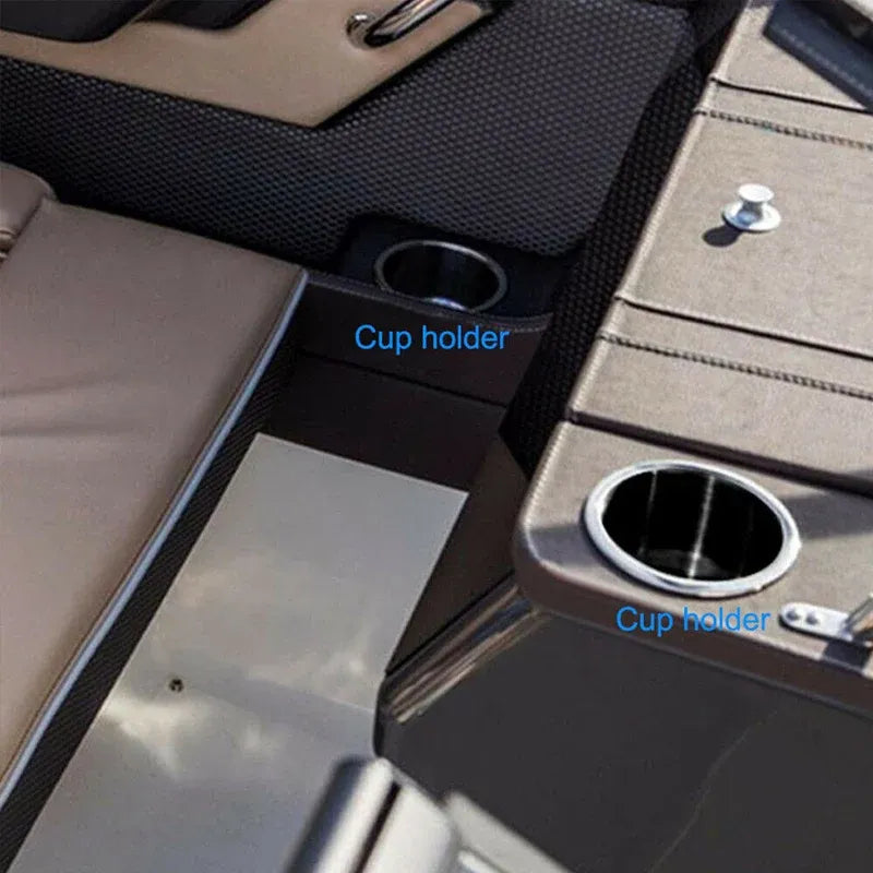 4PCS Plastic Recessed Cup Drink Holders Black Drop In Style for Car Boat Marine RV