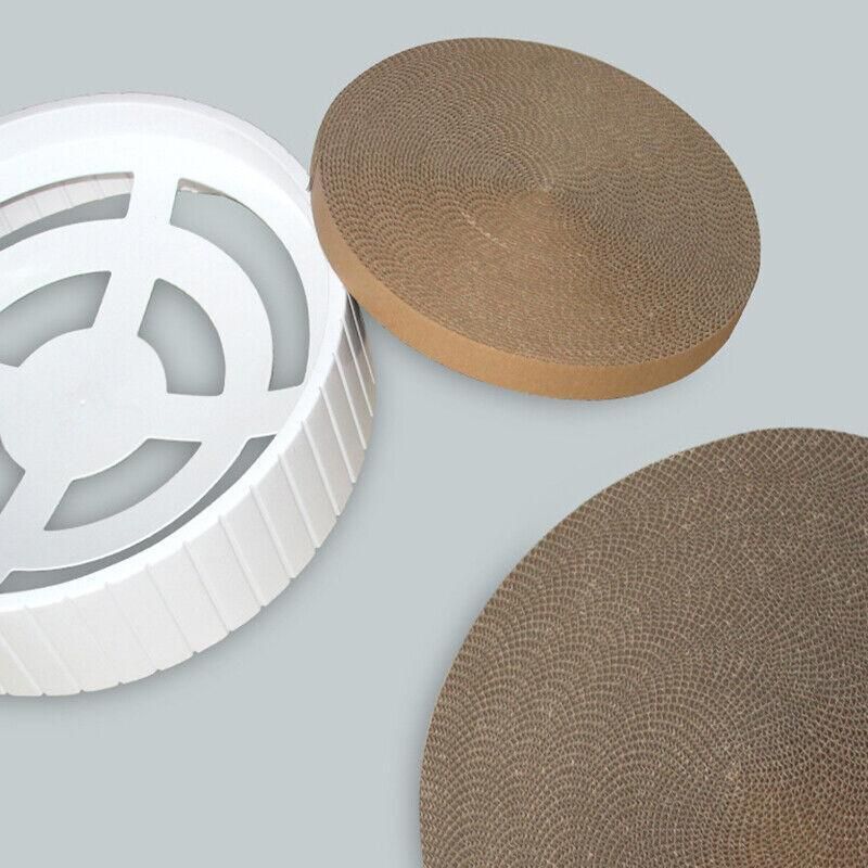 2In1 Cat Scratching Board Round Cat Scratcher Pad Lounge Bed Bowl Pet Sofa House - Replacement Pad