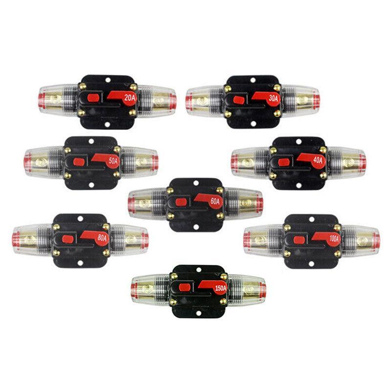 20-150Amp Circuit Breaker Dual Battery Ip67 Waterproof Fuse Manual Reset 12V 24V - 60AMP