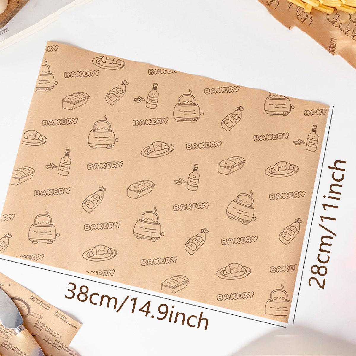 100pcs Sandwich Wrappers Oil Blotting Coated Paper Air Fryer Baking Parchment - Delicious Recipes