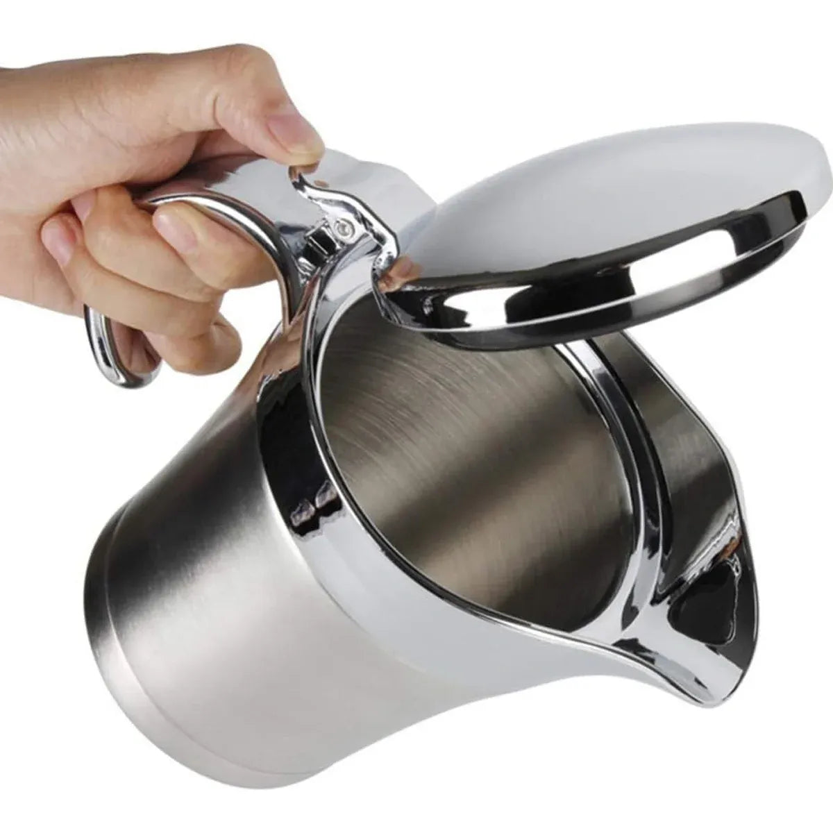 Stainless Steel Steak Sauce Pot Sauce Seasoning Pot Small for Gravy Kitchen - 450ml