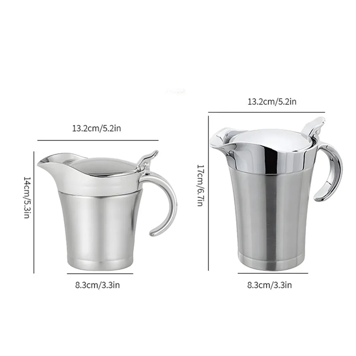 Stainless Steel Steak Sauce Pot Sauce Seasoning Pot Small for Gravy Kitchen - 750ml