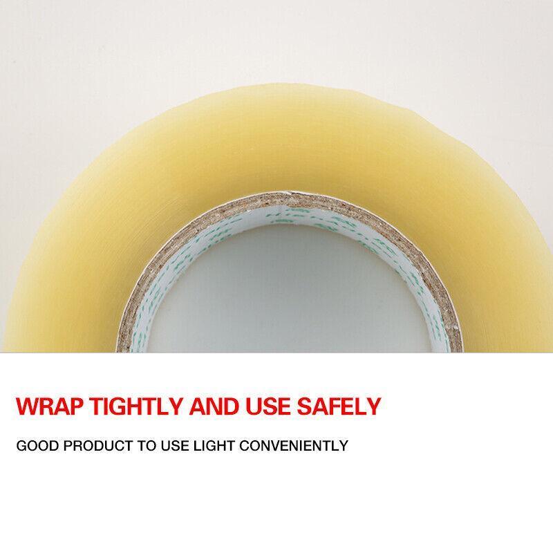 Clear Packing Tape 48mm x 100m for Carton Sealing 6 to 48 Rolls - 6 Rolls