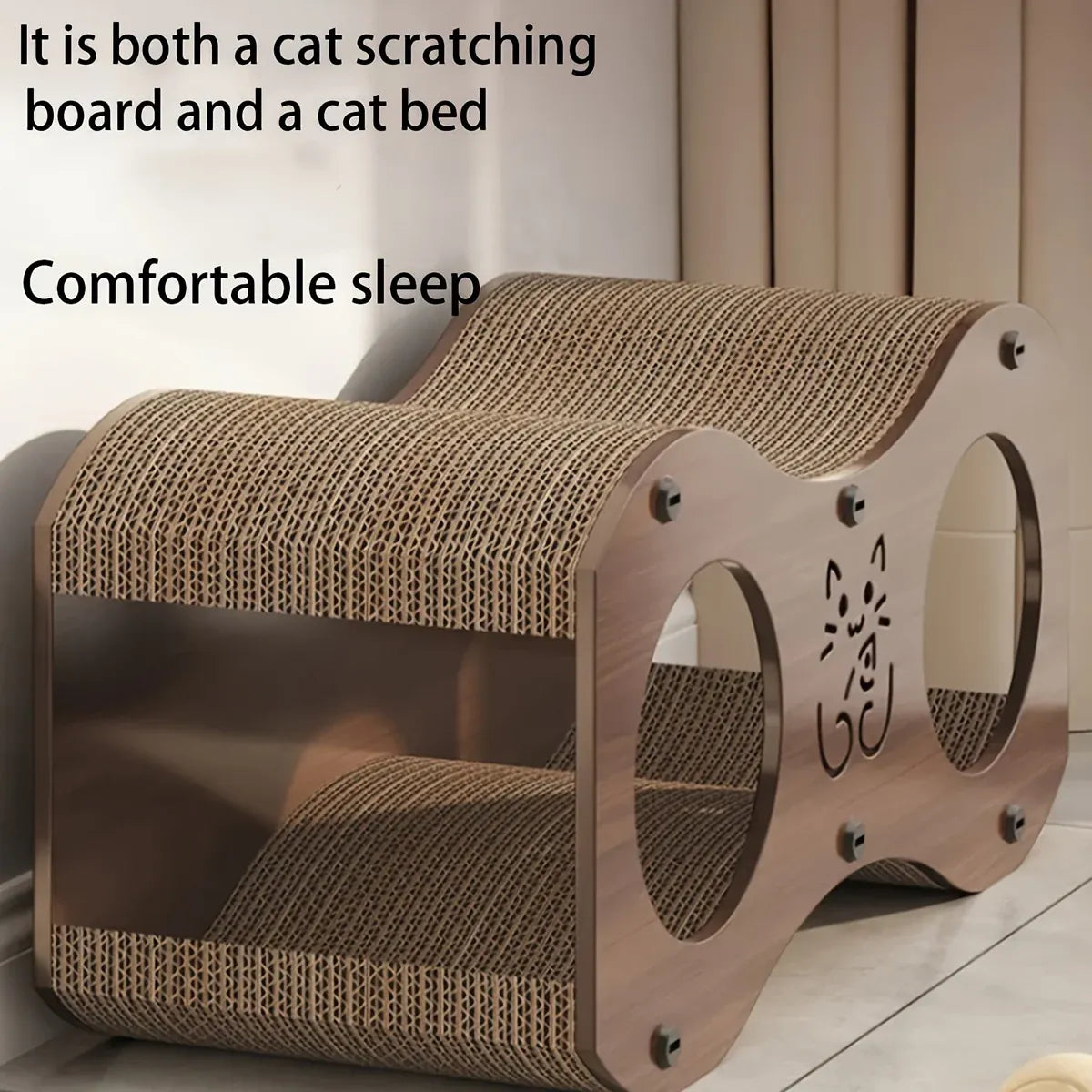 Cat Scratch Board Nest Toy Comfortable Pad Indoor Pet Play Furniture for Cats