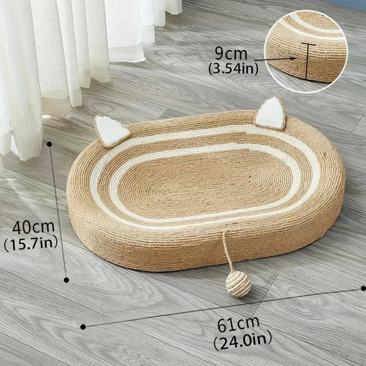Sisal Basin Cat Scratch Board Cat Paw Board Basin Cat Bed Kitten Scratcher Pad