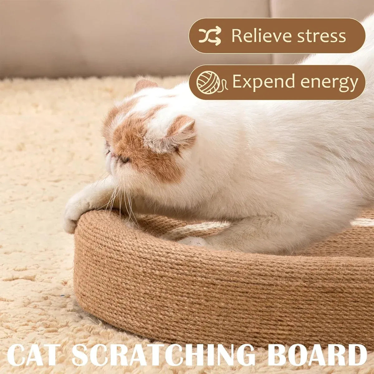 Sisal Basin Cat Scratch Board Cat Paw Board Basin Cat Bed Kitten Scratcher Pad