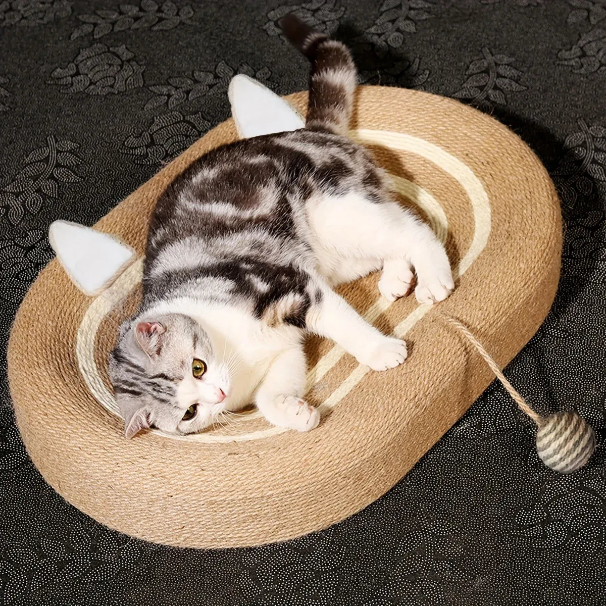 Sisal Basin Cat Scratch Board Cat Paw Board Basin Cat Bed Kitten Scratcher Pad
