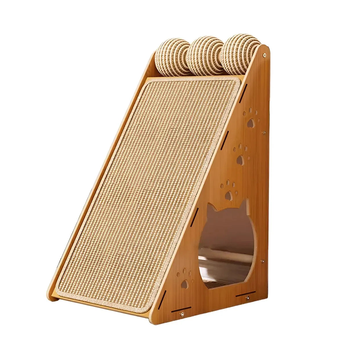 Vertical Wall Mounted Non Shedding Cat Scratcher Corrugated Paper Durable