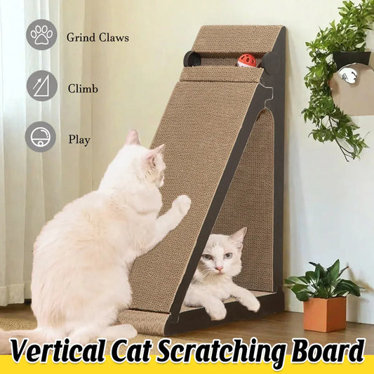 Vertical Triangle Cat Scratcher Wear Resistant Non Shedding Anti Scratch Sofa ﻿