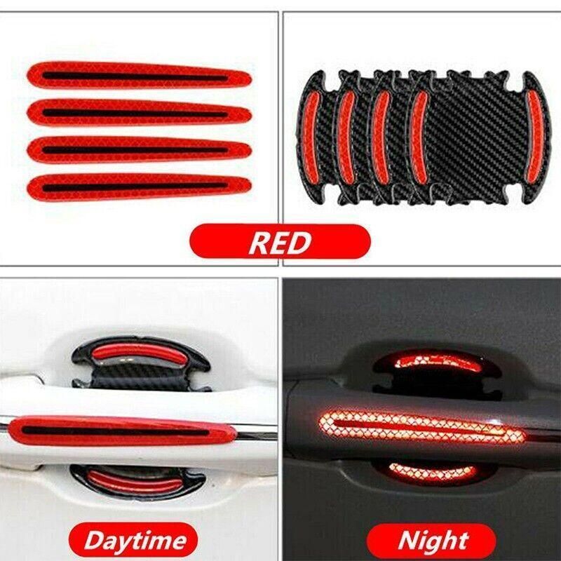 8PCS Car Door Handle Stickers Paint Scratch Protector Clear Film Transparent